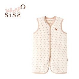 【SISSO有機棉】奶茶QQ兔二重織空氣棉防踢背心