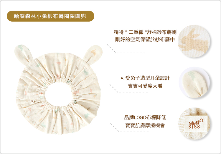 有機棉,GOTS,二重織,寶寶,吃飯,圍兜,純棉,嬰兒,副食品,台灣製,口水巾