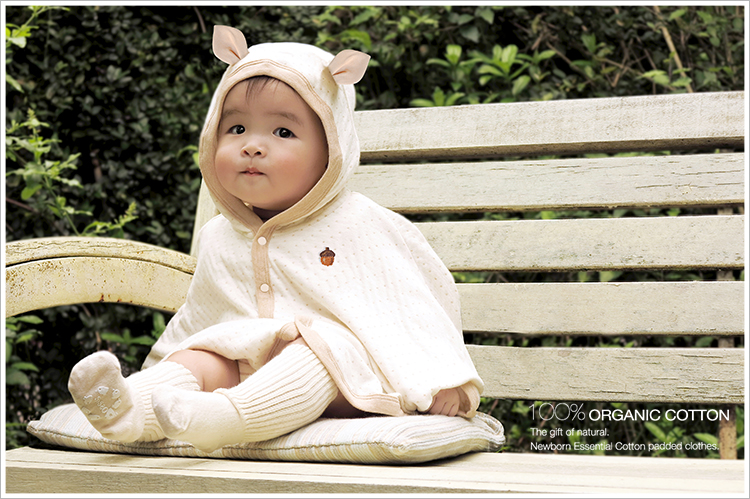 有機棉,奶茶,二重織,寶寶,四季,披風,外出,外著,外套,小松果 有機棉,奶茶,二重織,寶寶,四季,披風,外出,外著,外套,小松果