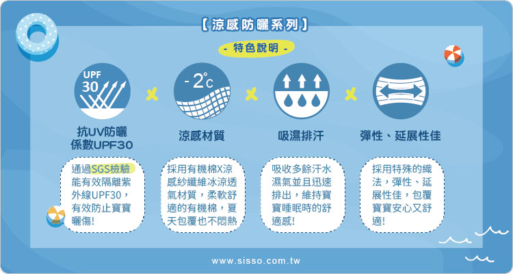 有機棉,GOTS,寶寶,嬰兒,新生兒,台灣製,涼感紗,吸濕排汗,防曬,UPF,SGS檢驗